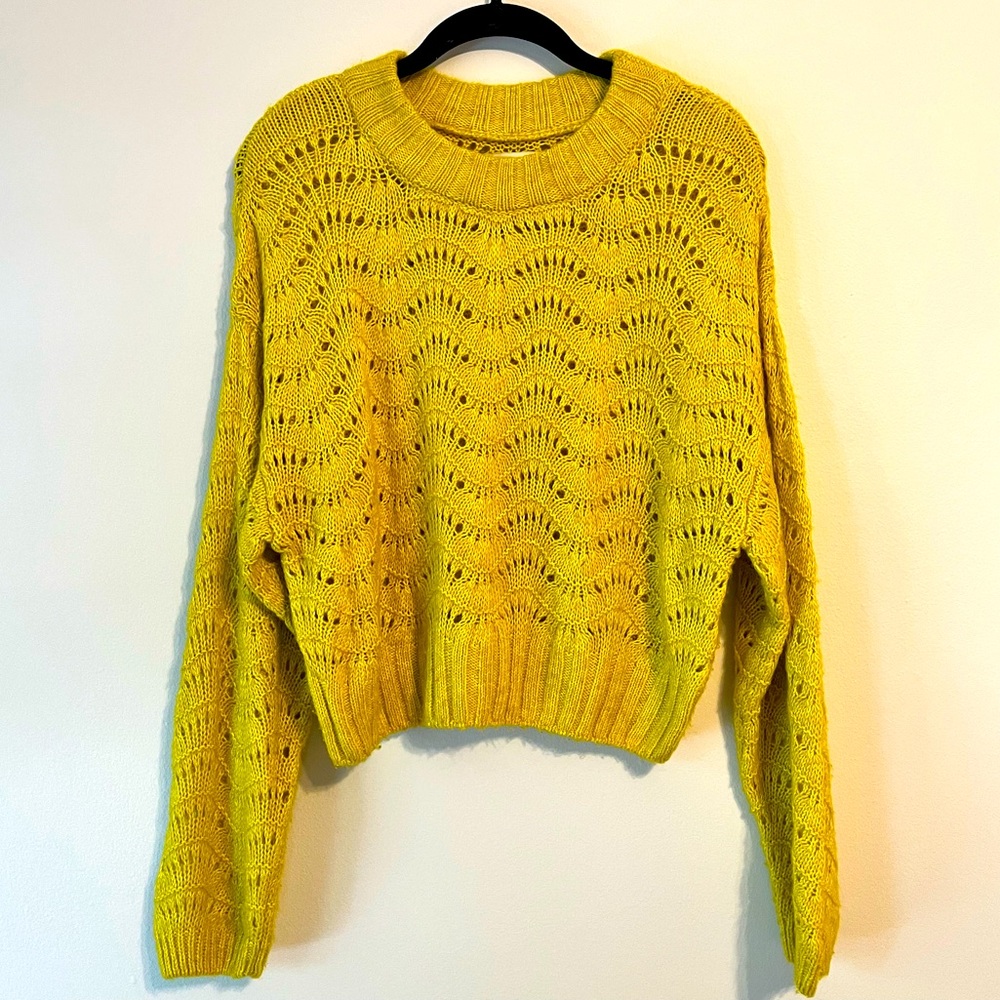 Cotton On Neon Crop Sweater Size S